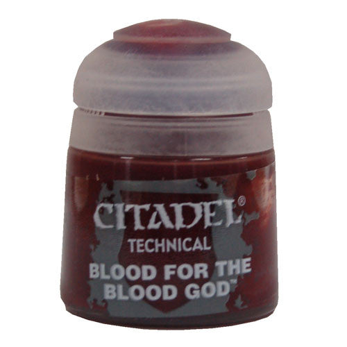 The Citadel Scenery & Technical Paints: Blood for the Blood God (12ml) is a deep red paint for lifelike bloody effects on miniatures.
