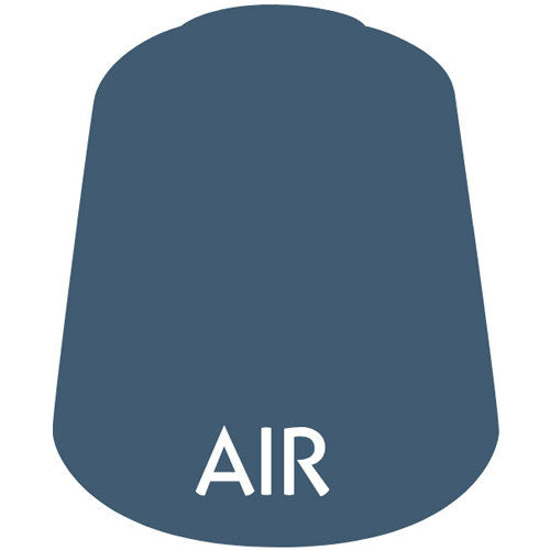 A dark blue, trapezoid-shaped bottle labeled "AIR" in white uppercase letters near the bottom, representing Citadel Air Paints: The Fang (24ml) from Games Workshop.