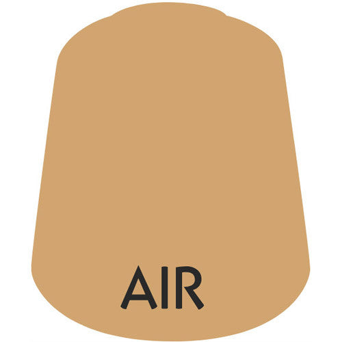 A tan, cone-shaped bottle labeled "AIR" near the bottom center, ideal for Citadel Air Paints: Kislev Flesh (24ml) and similar paints.