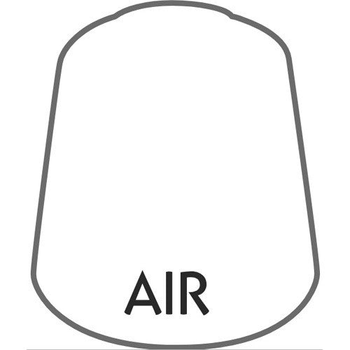 A simple line drawing of a trapezoidal shape with "AIR" at the bottom center inside, inspired by Citadel Air Paints: White Scar (24ml).