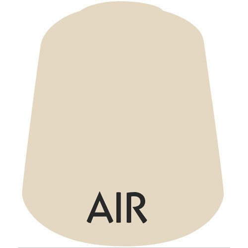 A beige, dome-shaped swatch labeled with bold black "AIR" near the bottom center, representing Citadel Air Paints: Typhon Ash (24ml), a Games Workshop shade ideal for airbrush techniques.