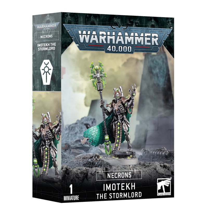 Warhammer 40k: Necrons - Imotekh the Stormlord by Games Workshop. Includes 1 detailed Imotekh miniature, 40mm base, sci-fi Necrons theme.
