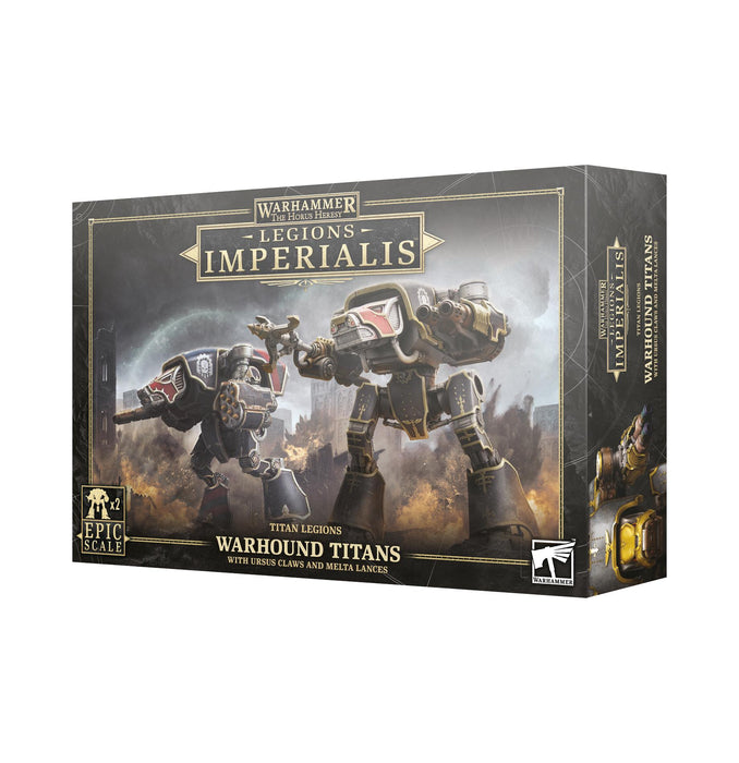 Horus Heresy: Legions Imperialis: Warhound Titans with Ursus Claws and Melta Lances