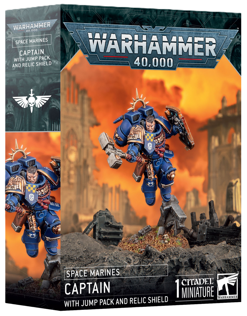 Warhammer 40k: Space Marines - Captain with Jump Pack and Relic Shield