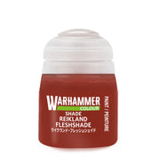 Manufacturer: Games Workshop
Warhammer Colour Shade Paints: Reikland Fleshshade (18ml)
Citadel Shades are specially formulated to flow over other paints and into the recesses on your miniatures, defining details and accentuating recesses. Once applied, they dry to provide very effective shading for your models.
All Citadel paints are non-toxic, water-based acrylic that are designed for use on plastic, metal, and resin Citadel miniatures.
Due to distribution restrictions we are only able to ship this product