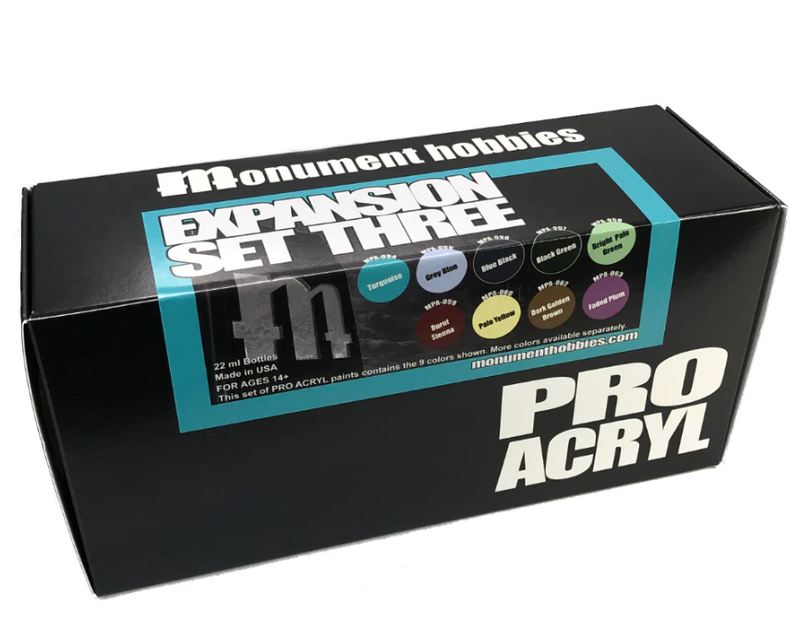 Monument Hobbies Pro Acryl Paint: Expansion Set #3 – 9 Colors